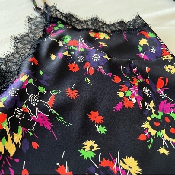 Veronica Beard Gil Cami in Black Multi Silk - Picture 7 of 14